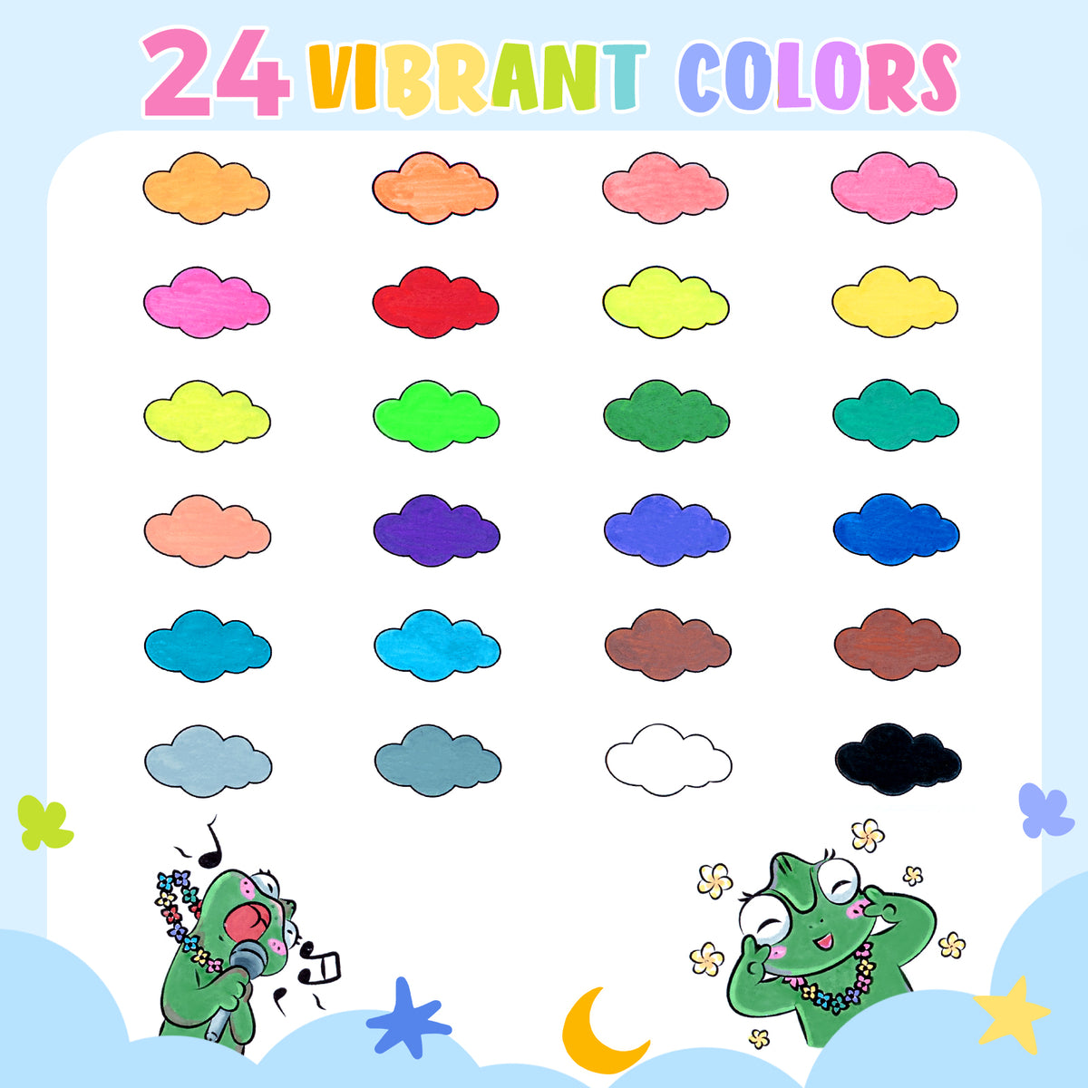 Ohuhu Washable Acrylic Paint Markers for Kids Bullet Tip