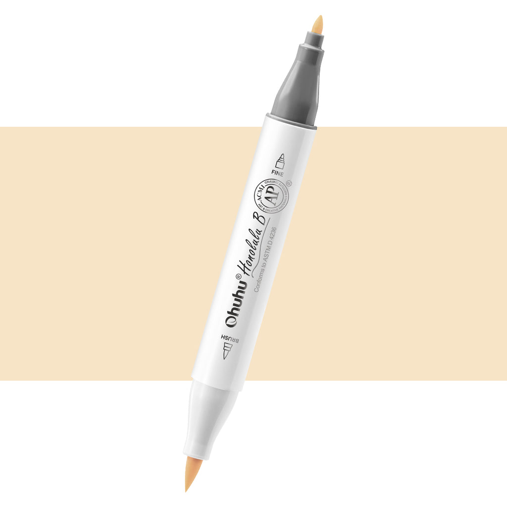 Ohuhu Honolulu B Y43 (Replace YR212) Individual Marker, Brush & Fine