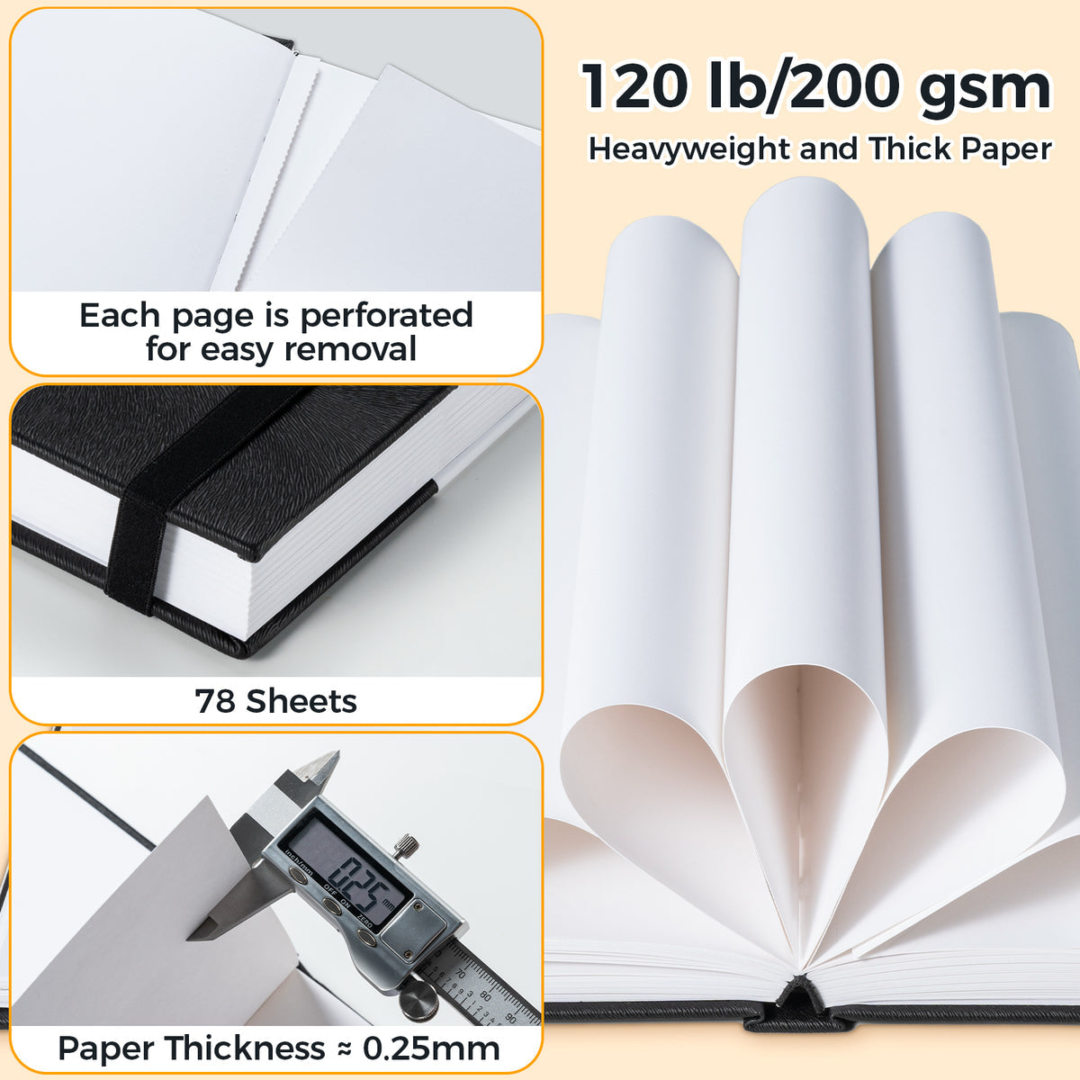 Ohuhu Marker Pads Art Sketchbooks for Markers, 2 Pack