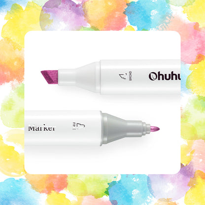Ohuhu Honolulu 120 Individual Marker, Brush & Chisel