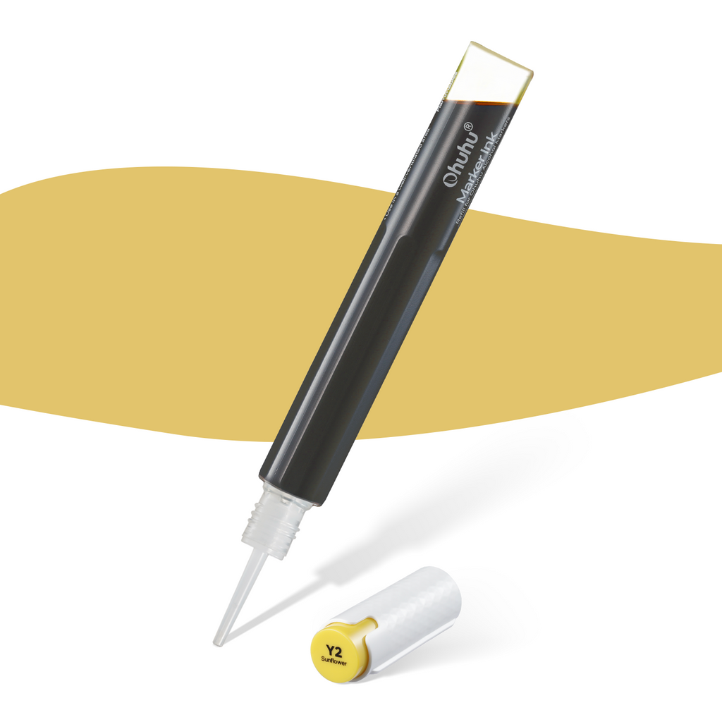 Ohuhu Marker Ink Y111 / Y696 / Y2 Refill for Alcohol marker