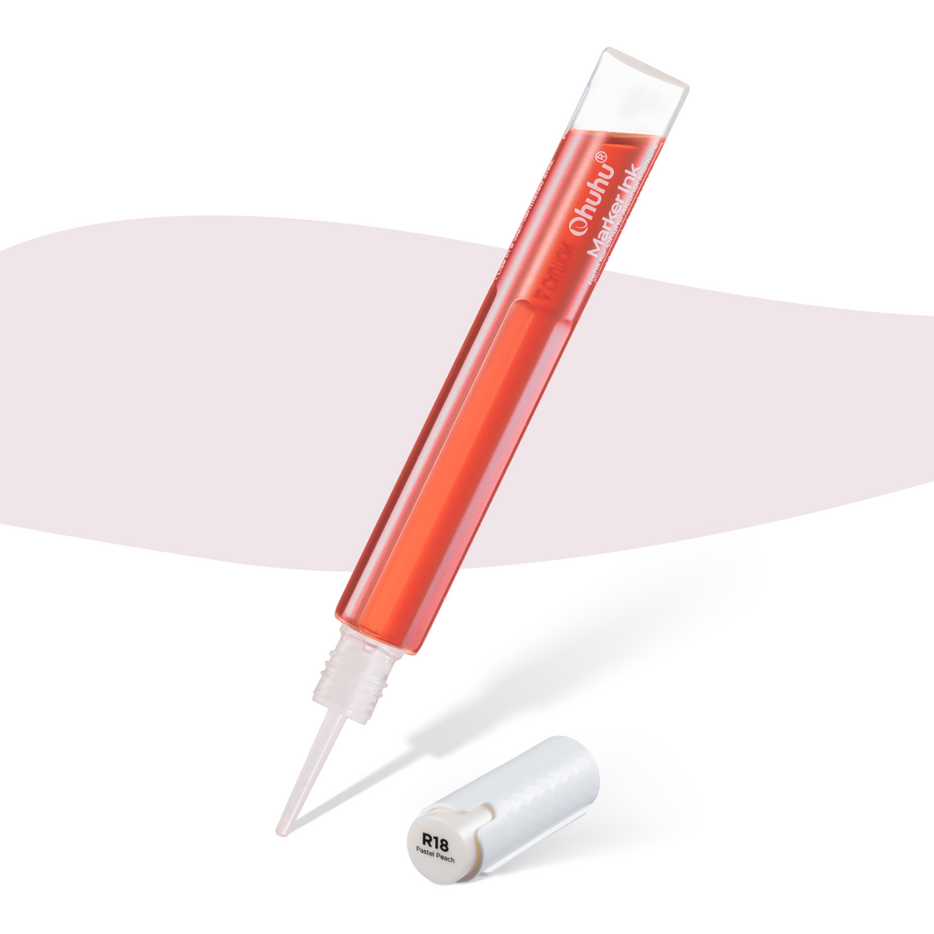 Ohuhu Marker Ink YR04 / E494 / R18 Refill for Alcohol marker
